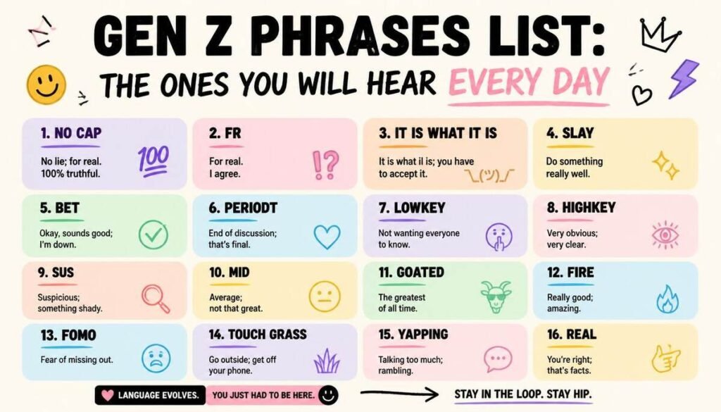 Gen Z Phrases List: The Ones You Will Hear Every Day